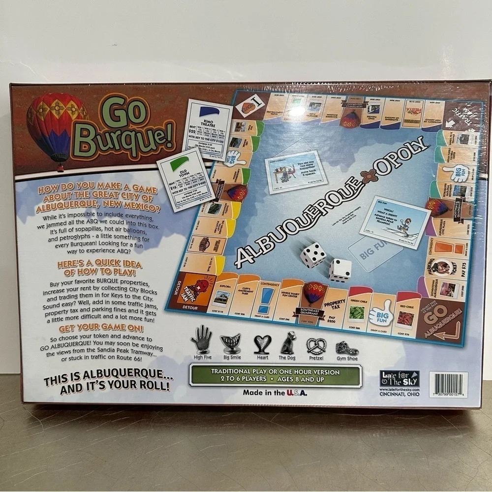 Late For The Sky Albuquerque Opoly Board Game SEALED NEW IN BOX Monopoly